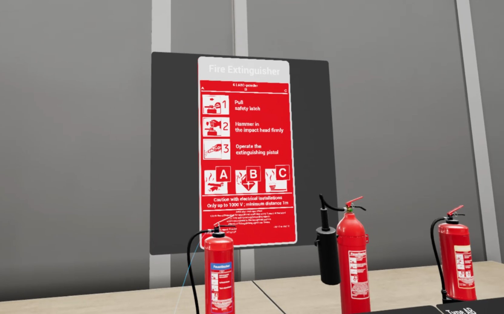 Feuerlöscher-Training